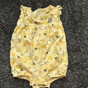 Carhartt Baby Yellow Bee Romper